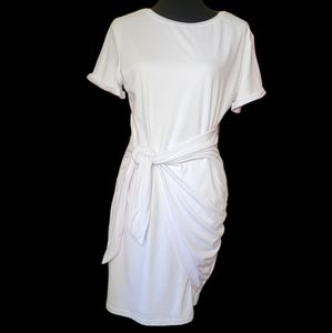REDUCED!!! Illusory Bodycon White T-Shirt Dress